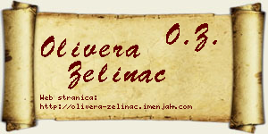 Olivera Zelinac vizit kartica
